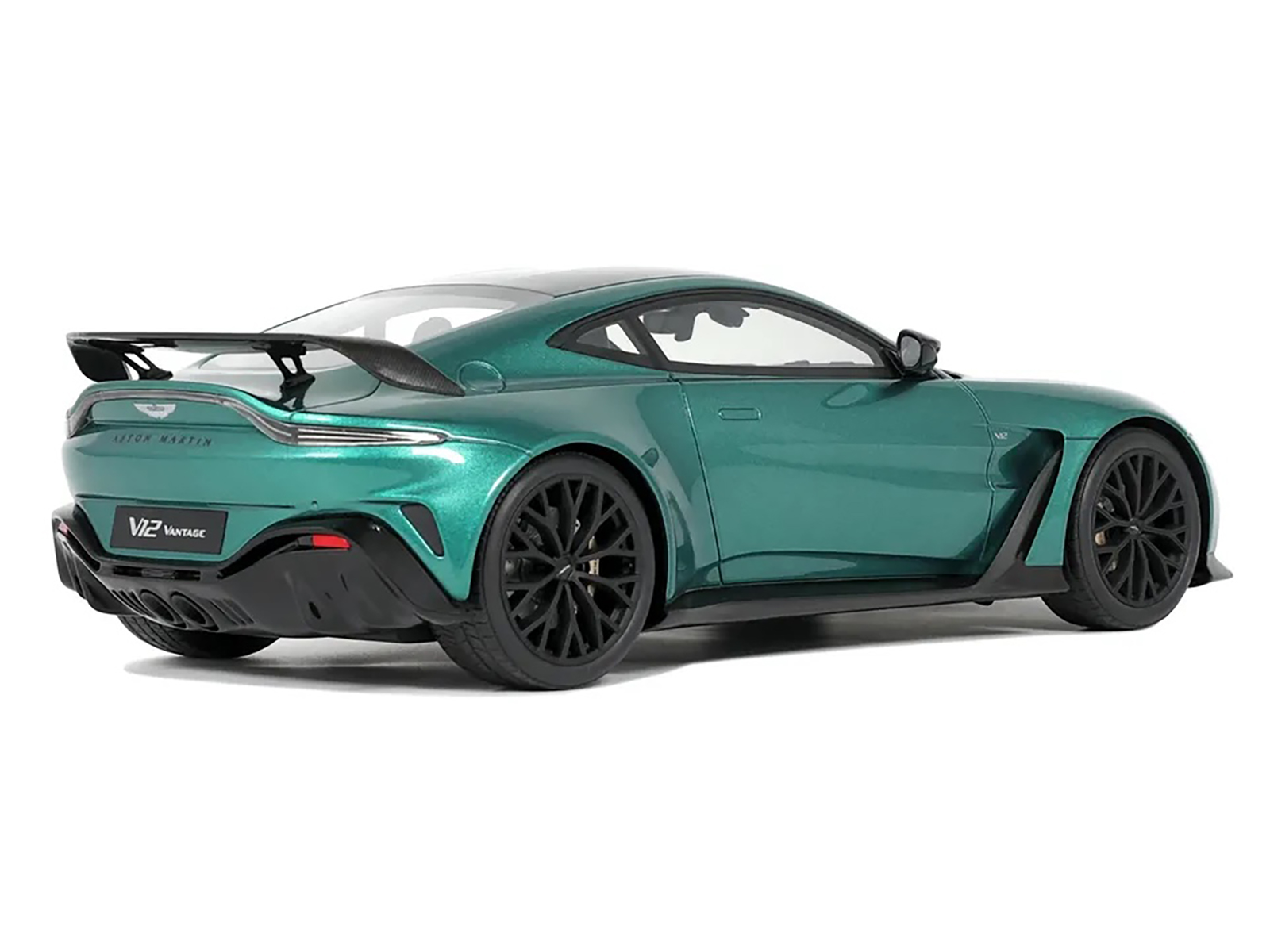 2023 Aston Martin Vantage V12 British Racing Green with Black Hood and Top 1/18 Model Car by GT Spirit - Image 5