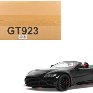 2023 Aston Martin V12 Vantage Roadster Onyx Black 1/18 Model Car by GT Spirit