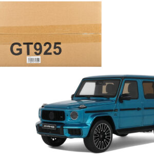 2024 Mercedes-Benz G 63 AMG Hyper Blue Magno Metallic 1/18 Model Car by GT Spirit