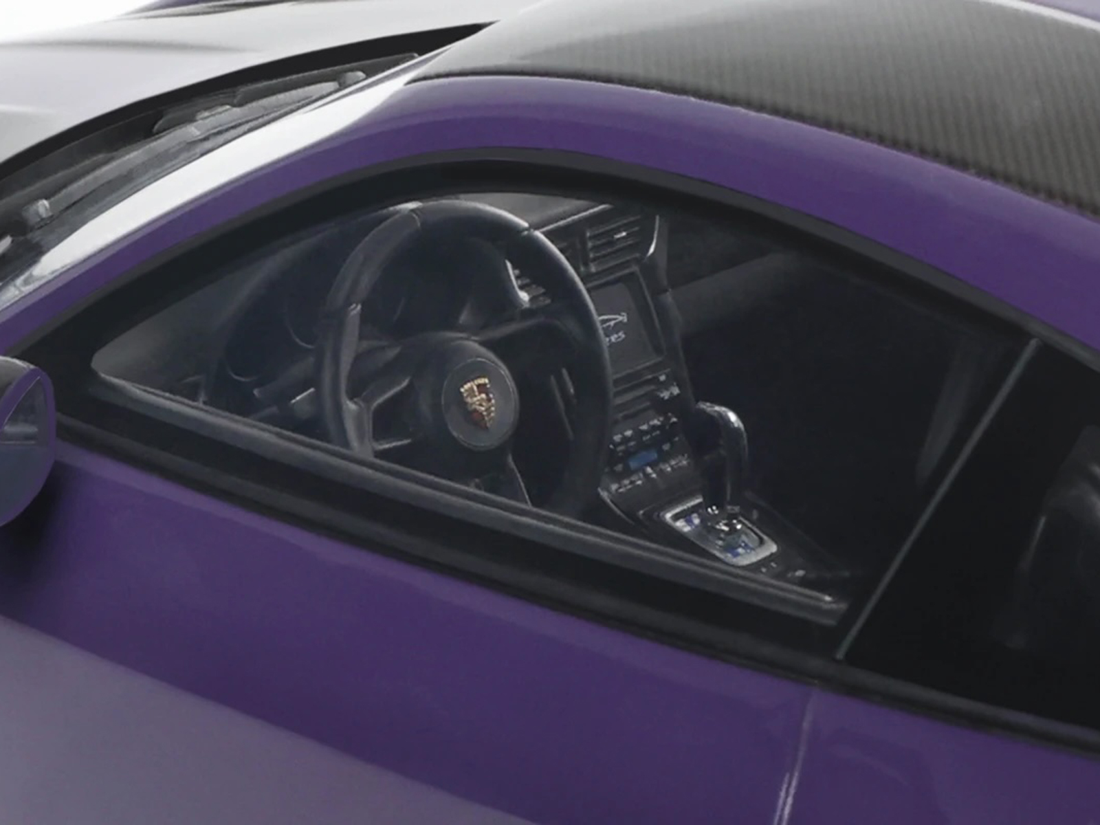 2021 Porsche 911 (991.2) GT2 RS Ultraviolet Metallic with Carbon Stripes 1/18 Model Car by GT Spirit - Image 2