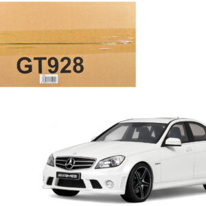 2007 Mercedes-Benz C63 AMG Diamond White 1/18 Model Car by GT Spirit