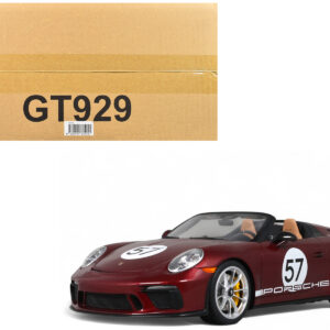 2019 Porsche 911 (991.2) Speedster #57 "Heritage Edition" Cherry Red Metallic 1/18 Model Car by GT Spirit