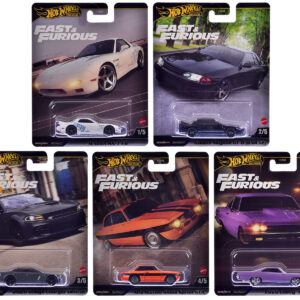 "Fast & Furious" 2025 5 piece Set K Diecast Model Cars by Hot Wheels
