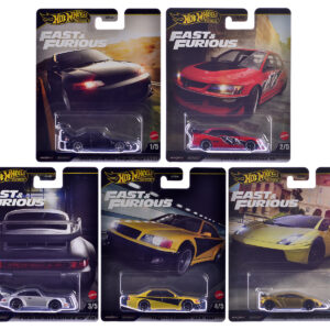 "Fast & Furious" 2025 5 piece Set M Diecast Model Cars by Hot Wheels
