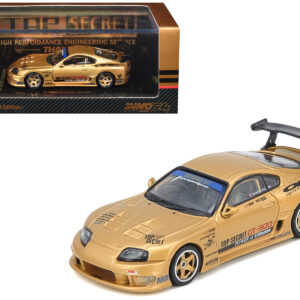 Toyota Supra (A80) "Top Secret Thailand" GT300 RHD (Right Hand Drive) Gold Metallic "Tokyo Auto Salon Kuala Lumpur 2025 Event Exclusive" 1/64 Diecast Model Car by Inno Models