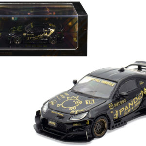 Toyota GR86 "Pandem" RHD (Right Hand Drive) Black with Gold Graphics "Hobby Expo China 2025 Event Exclusive" 1/64 Diecast Model Car by Inno Models