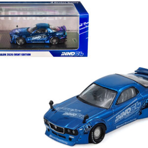 Mazda RX-7 (FD3S) RHD (Right Hand Drive) "Pandem Rocket Bunny" Blue Chrome "Tokyo Auto Salon 2026 Event Edition" 1/64 Diecast Model Car by Inno Models