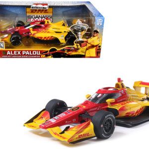 Dallara IndyCar #10 Alex Palou "DHL" Chip Ganassi Racing (Road Course Configuration) Champion "NTT IndyCar Series" (2025) 1/18 Diecast Model Car by IXO Models