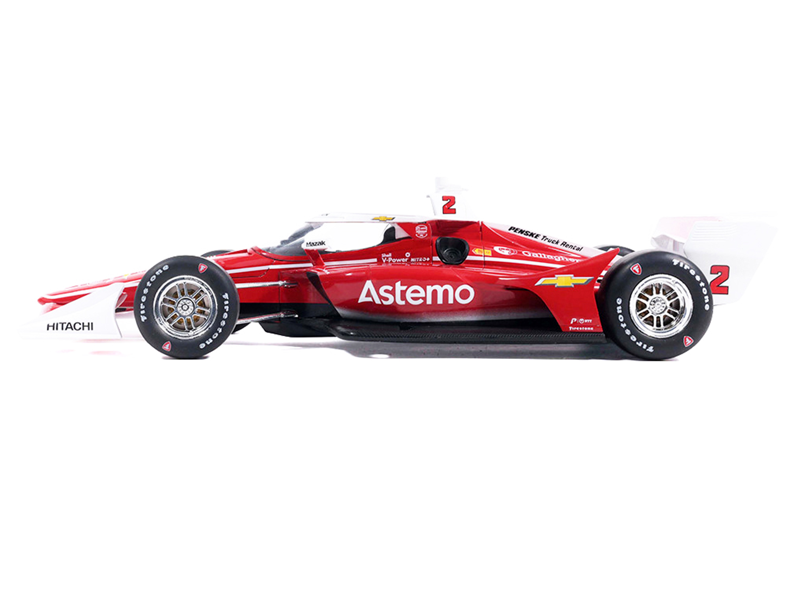 Dallara IndyCar #2 Josef Newgarden "Astemo" Team Penske (Road Course Configuration) "NTT IndyCar Series" (2026) 1/18 Diecast Model Car by IXO Models - Image 2