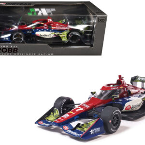 Dallara IndyCar #77 Sting Ray Robb "Goodheart Animal Health Center" Juncos Hollinger Racing (Road Course Configuration) "NTT IndyCar Series" (2026) 1/18 Diecast Model Car by IXO Models