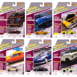 "Classic Gold Collection" 2025 Release 1 Set B of 6 Cars 1/64 Diecast Model Cars by Johnny Lightning