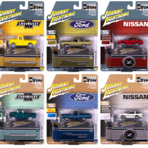 Johnny Lightning Collector's Tin 2025 Set of 6 Cars Release 3 Limited Edition 1/64 Diecast Model Cars by Johnny Lightning
