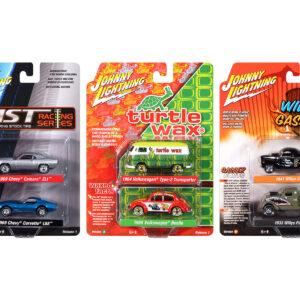 Johnny Lightning "2-Packs" 2024 Release 1 Set B of 6 pieces 1/64 Diecast Model Cars by Johnny Lightning