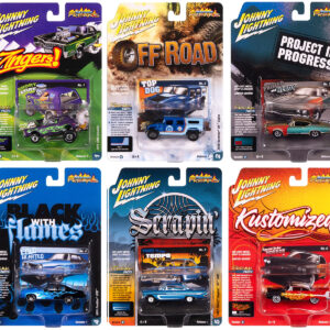 "Street Freaks" 2025 Release 1 Set B of 6 Cars 1/64 Diecast Model Cars by Johnny Lightning