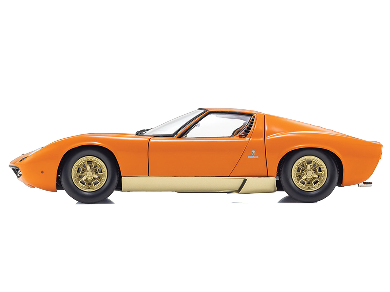 Lamborghini Miura P 400 Orange 1/18 Diecast Model Car by Kyosho - Image 4