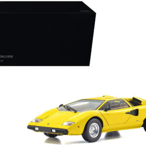 Lamborghini Countach LP 400 Yellow 1/18 Diecast Model Car by Kyosho