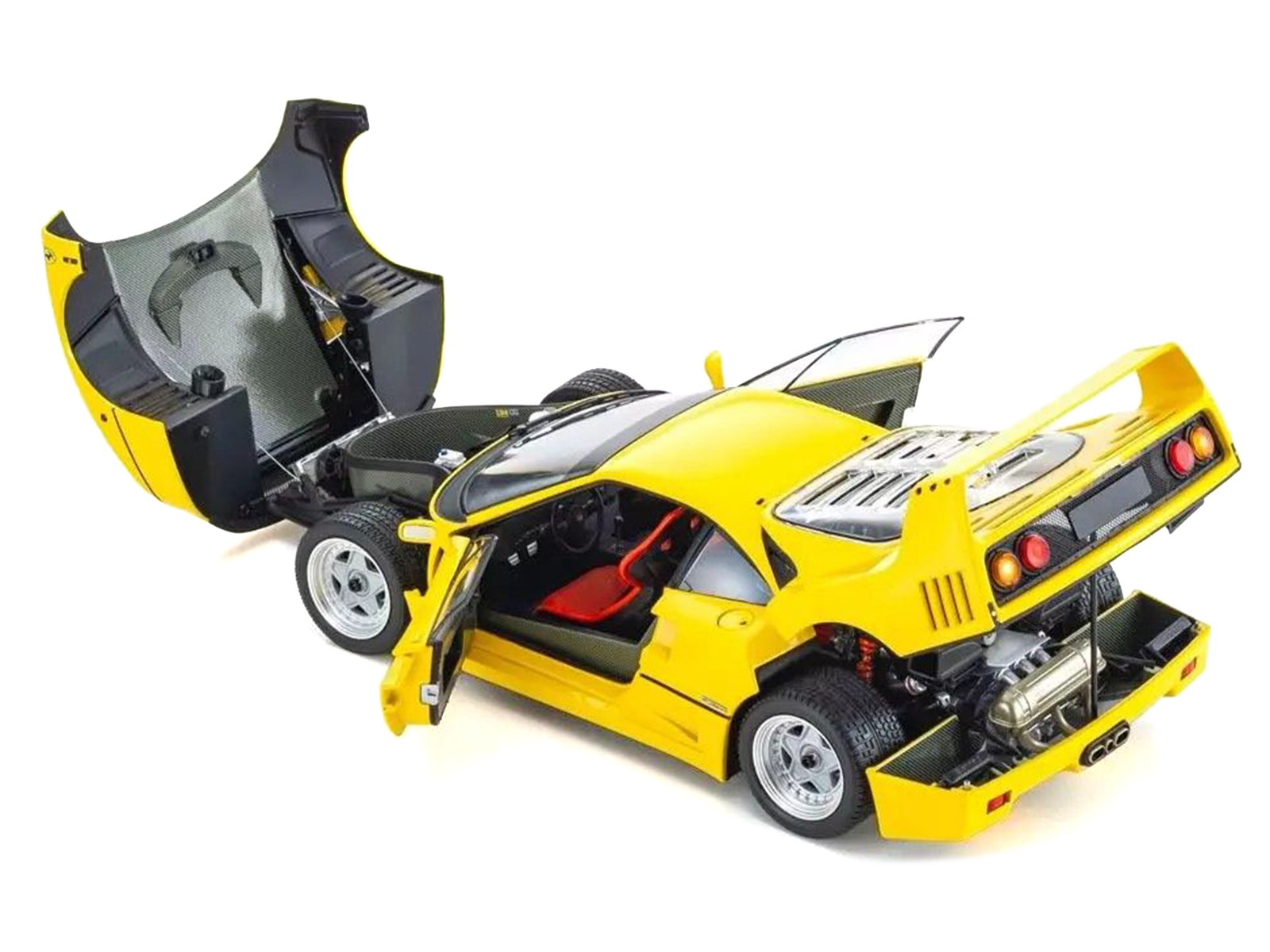 Ferrari F40 Yellow 1/18 Diecast Model Car by Kyosho - Image 2