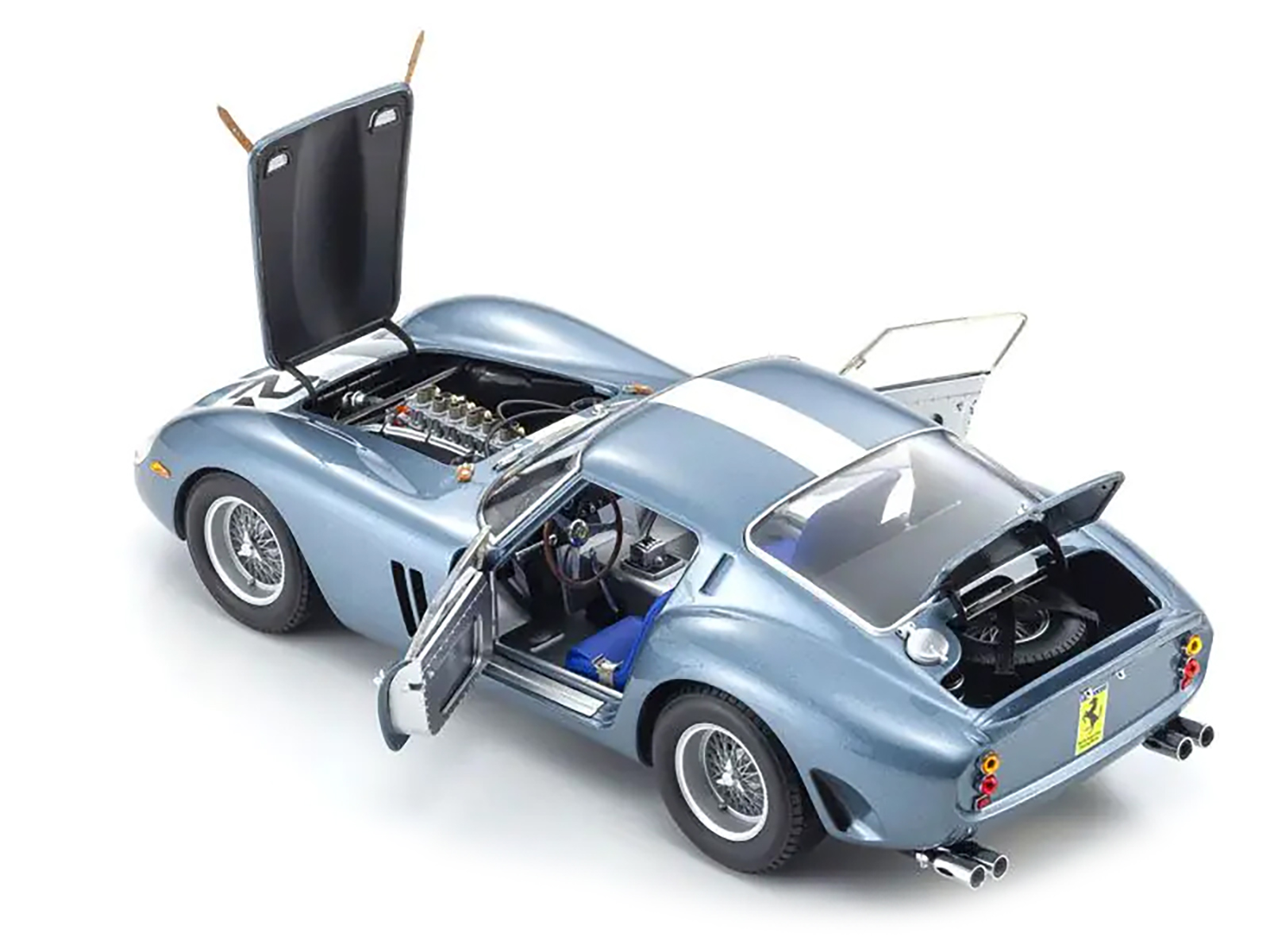 Ferrari 250 GTO #24 Phil Hill - Olivier Gendebien 2nd Place "Sebring 12 Hours" (1962) 1/18 Diecast Model Car by Kyosho - Image 2