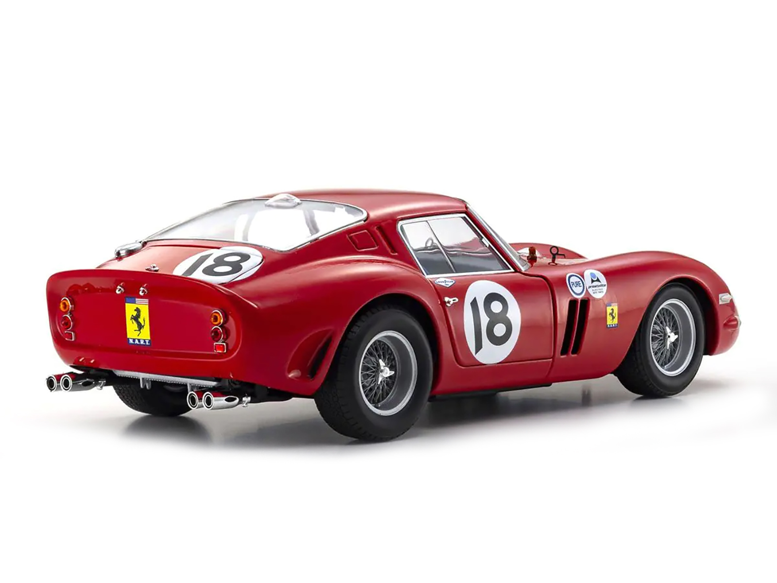Ferrari 250 GTO #18 Pedro Rodriguez Winner "Daytona 3 Hours" (1963) 1/18 Diecast Model Car by Kyosho - Image 5