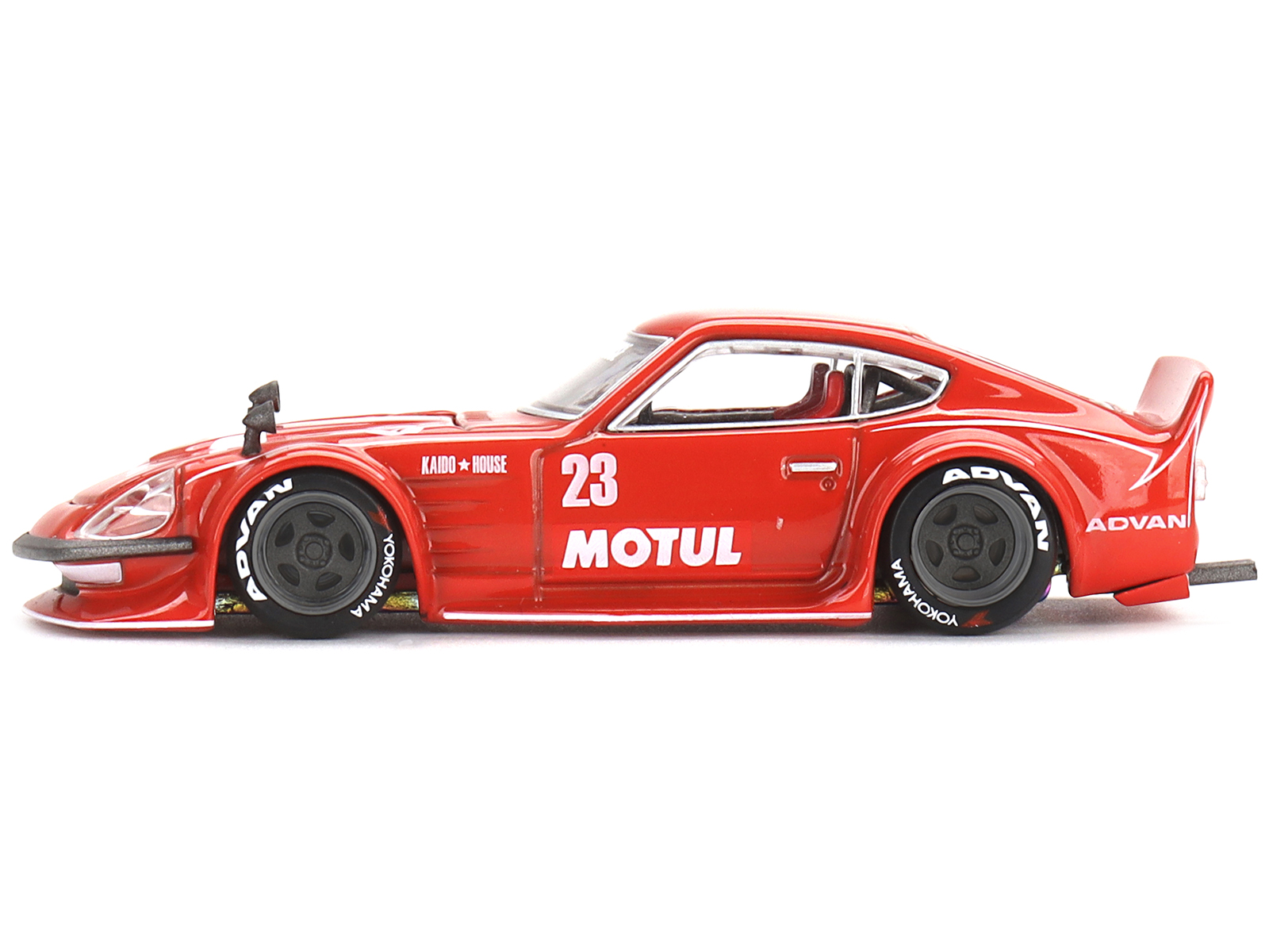 Datsun Fairlady Z RHD (Right Hand Drive) #23 Red "Motul V2" (Designed by Jun Imai) "Kaido House" Special 1/64 Diecast Model Car by True Scale Miniatures - Image 2