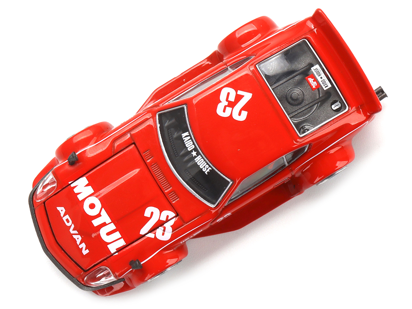 Datsun Fairlady Z RHD (Right Hand Drive) #23 Red "Motul V2" (Designed by Jun Imai) "Kaido House" Special 1/64 Diecast Model Car by True Scale Miniatures - Image 4