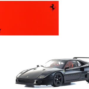 Ferrari F40 Black 1/18 Diecast Model Car by Kyosho