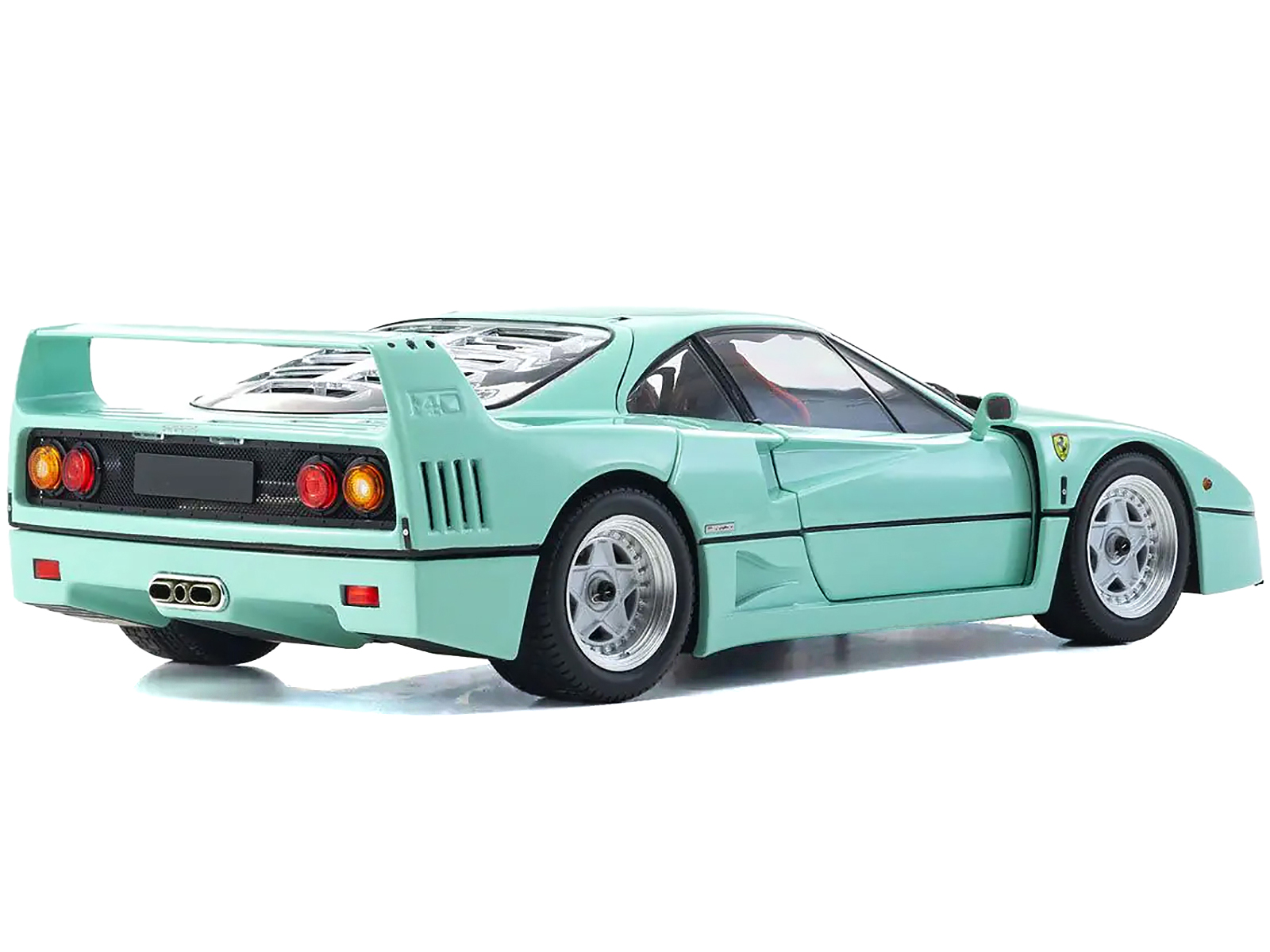 Ferrari F40 Mint Green 1/18 Diecast Model Car by Kyosho - Image 4