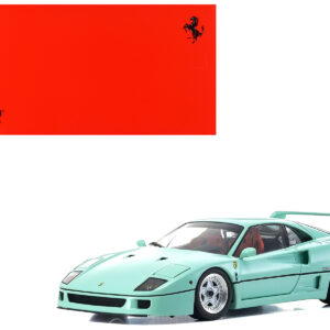 Ferrari F40 Mint Green 1/18 Diecast Model Car by Kyosho
