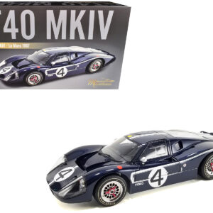 Ford GT40 MKIV #4 Denny Hulme - Lloyd Ruby "Holman & Moody" "24 Hours of Le Mans" (1967) "Masterpiece Collection" 1/12 Diecast Model Car by ACME