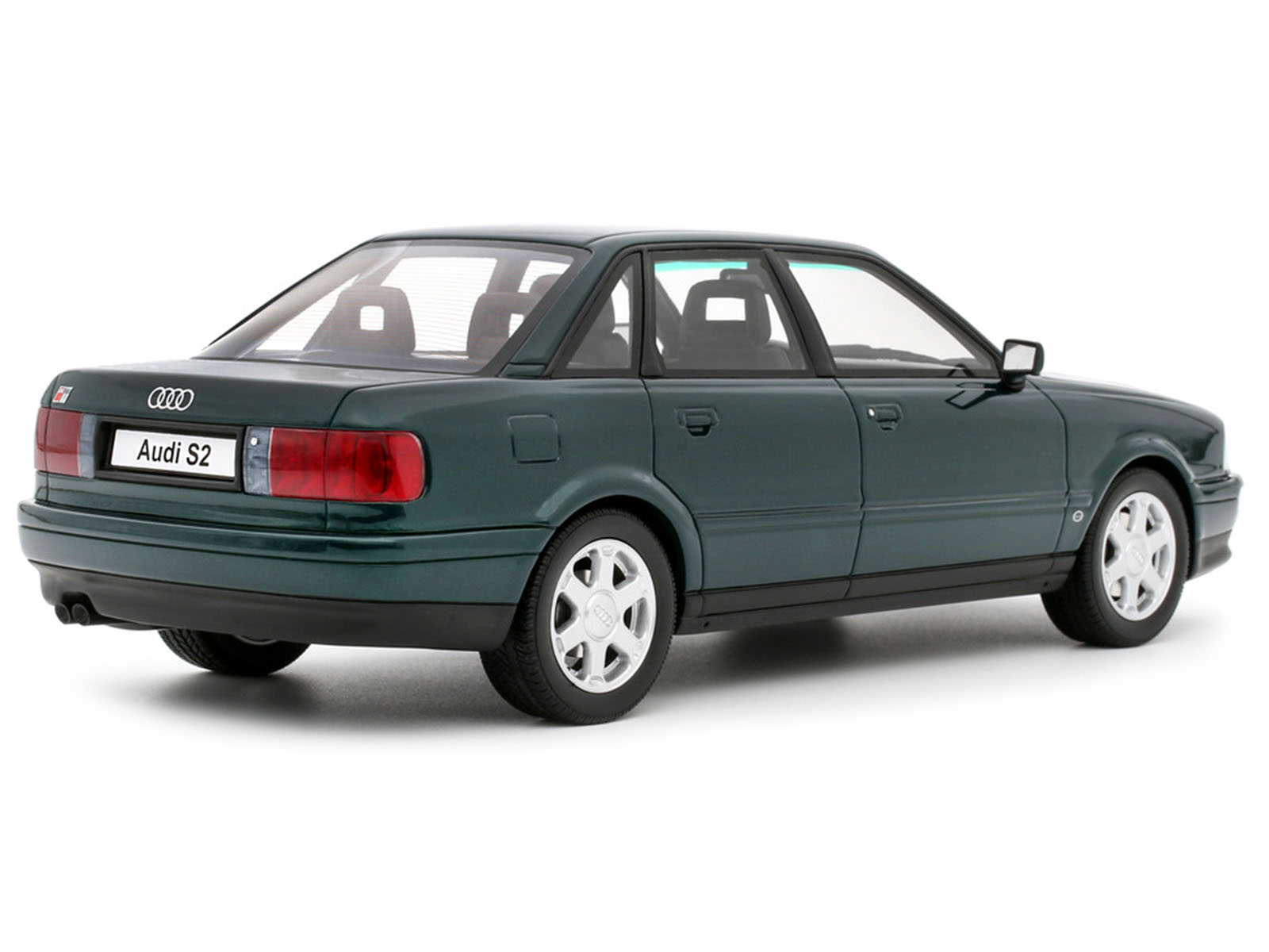 1993 Audi S2 Sedan Emerald Green Metallic Limited Edition to 2000 pieces Worldwide 1/18 Model Car by Otto Mobile - Image 5