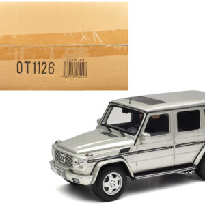2003 Mercedes-Benz G-Class 55 AMG Iridium Silver Metallic Limited Edition to 999 pieces Worldwide 1/18 Model Car by Otto Mobile