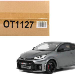 2024 Toyota GR Yaris Precious Metal Gray Metallic Limited Edition to 999 pieces Worldwide 1/18 Model Car by Otto Mobile