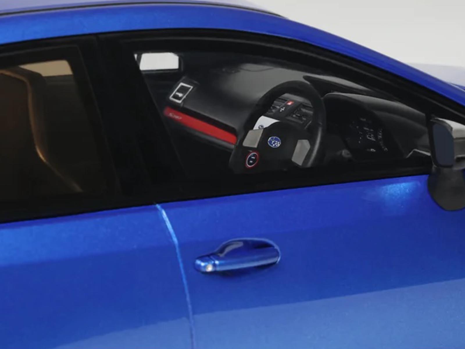 2015 Subaru WRX Sti S207 RHD (Right Hand Drive) Blue Pearl Metallic Limited Edition to 2000 pieces Worldwide 1/18 Model Car by Otto Mobile - Image 3