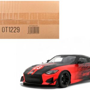 2022 Nissan Z GT4 #23 Black with Red Graphics "2022 SEMA Show" 1/18 Model Car by Otto Mobile