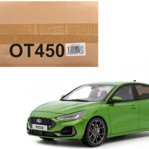2022 Ford Focus MK5 ST Phase 2 Mean Green Metallic Limited Edition to 2000 pieces Worldwide 1/18 Model Car by Otto Mobile