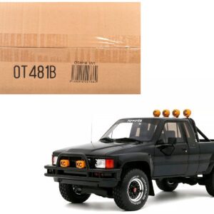 1985 Toyota Hilux SR5 Pickup Truck Black Limited Edition to 3000 pieces Worldwide 1/18 Model Car by Otto Mobile