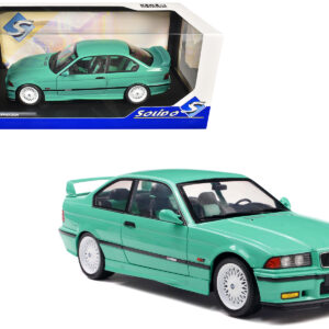 1991 BMW E36 M3 "Solido Works" Mint Green with Mint Green Interior 1/18 Diecast Model Car by Solido