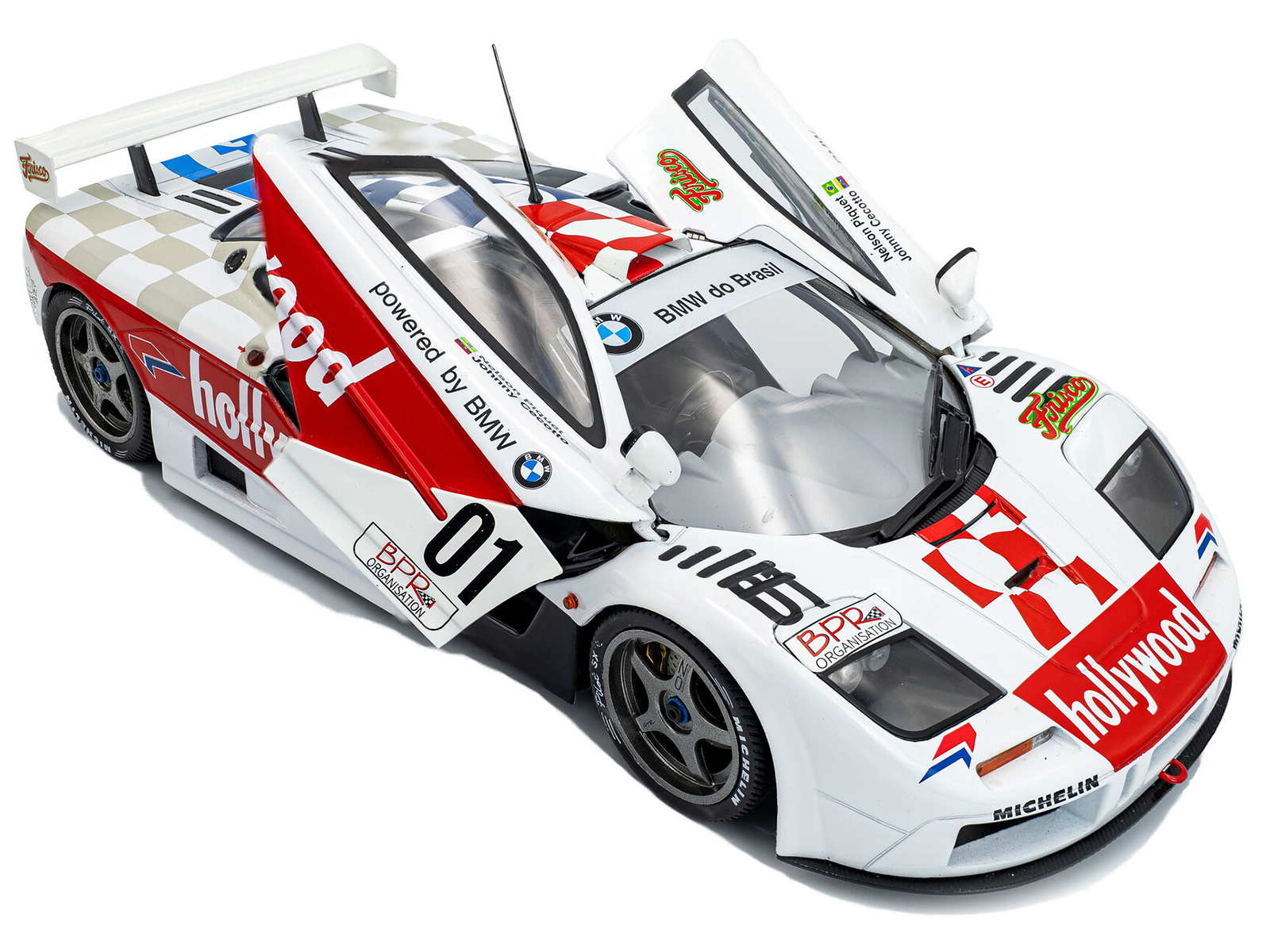 McLaren F1 GTR Short Tail #01 Nelson Piquet - Johnny Cecotto Winner "2 Hours of Brasilia" (1996) "Competition" Series 1/18 Diecast Model Car by Solido - Image 2