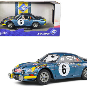Alpine A110 1600S #6 Jean-Claude Andruet - Pierre Pagani "Rallye Montecarlo" (1972) "Competition" Series 1/18 Diecast Model Car by Solido