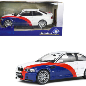 2000 BMW E46 M3 "Streetfighter" White with Blue and Red Graphics 1/18 Diecast Model Car by Solido