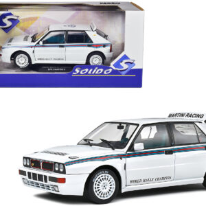 1992 Lancia Delta HF Integrale Evo 1 Martini 6 White with Blue and Red Stripes "World Rally Champion - Martini Racing" 1/18 Diecast Model Car by Solido