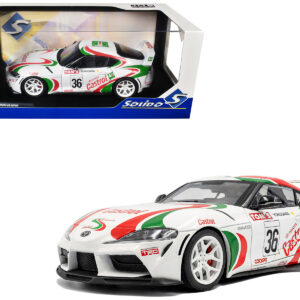 2024 Toyota GR Supra #36 "Toyota Racing Tribute" White with Green and Red Graphics 1/18 Diecast Model Car by Solido