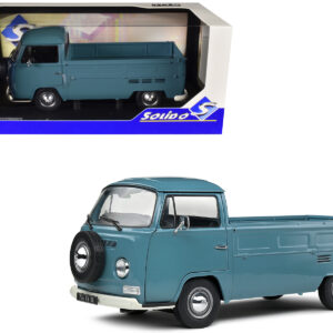 1968 Volkswagen T2 Pickup Truck Petrol Blue 1/18 Diecast Model Car by Solido