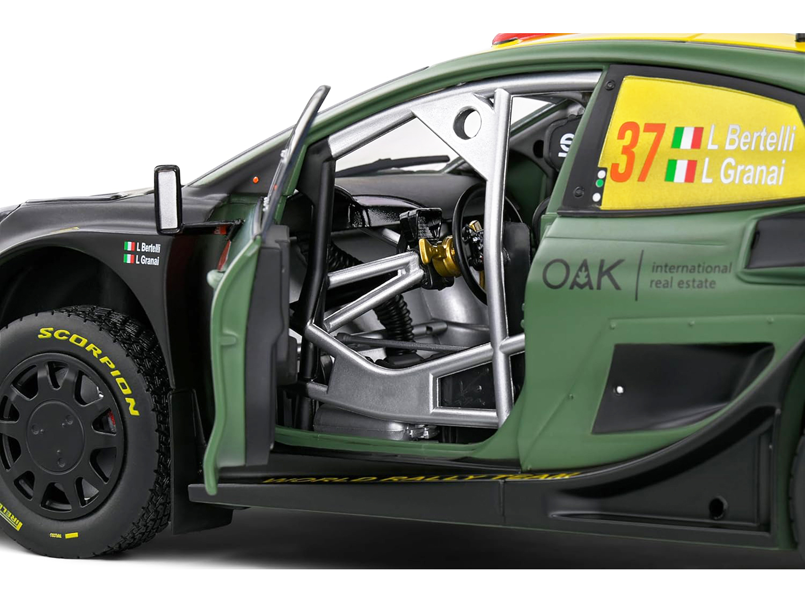 Ford Puma Rally1 Hybrid #37 Lorenzo Bertelli - Lorenzo Granai "Rally New Zealand" (2022) "Competition" Series 1/18 Diecast Model Car by Solido - Image 3