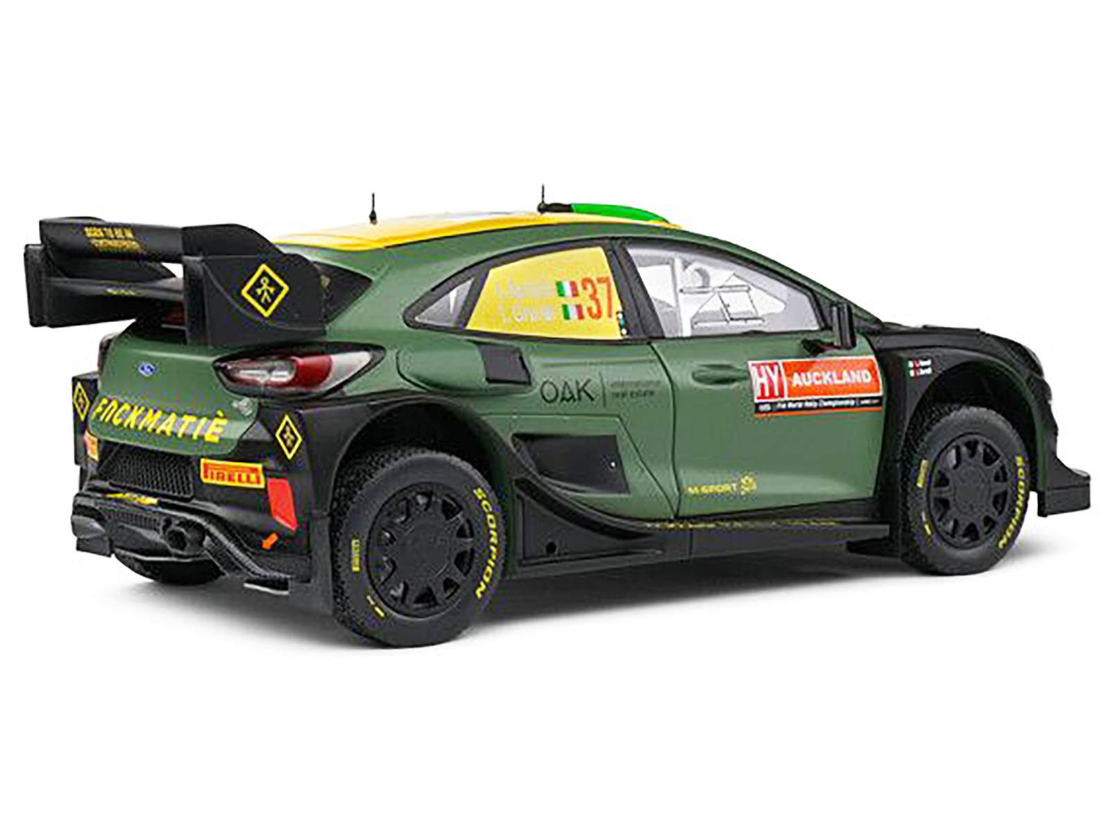 Ford Puma Rally1 Hybrid #37 Lorenzo Bertelli - Lorenzo Granai "Rally New Zealand" (2022) "Competition" Series 1/18 Diecast Model Car by Solido - Image 5