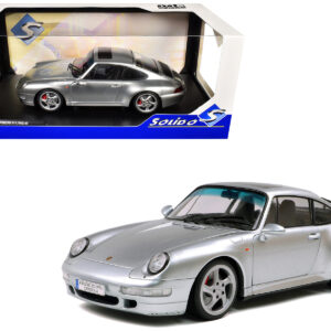 1996 Porsche 911 (993) 4S Polar Silver Metallic 1/18 Diecast Model Car by Solido