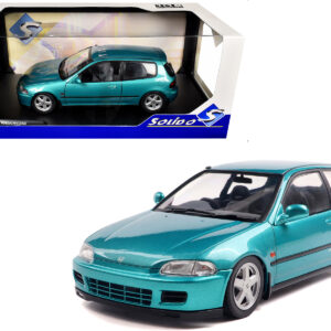 1991 Honda Civic (EG6) RHD (Right Hand Drive) Aztec Green Metallic 1/18 Diecast Model Car by Solido