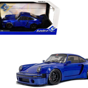 2024 Porsche 911 KS-R by Khyzyl Saleem Dark Blue Metallic 1/18 Diecast Model Car by Solido