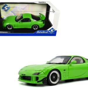 1999 Mazda RX7 Type RS (FD3RS) RHD (Right Hand Drive) Neon Green 1/18 Diecast Model Car by Solido
