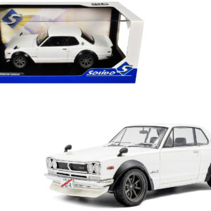 1970 Nissan Skyline (C10) Hakosuka RHD (Right Hand Drive) White 1/18 Diecast Model Car by Solido